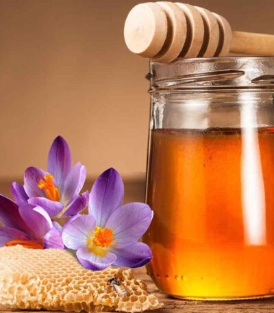خرید عسل زعفران طبیعی