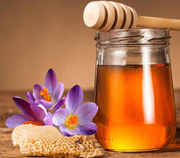 خرید عسل زعفران طبیعی